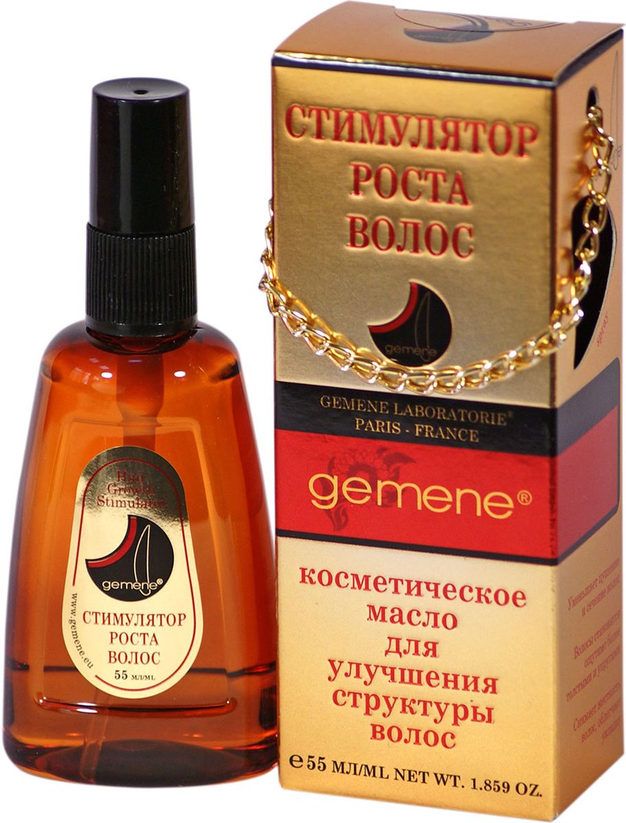 Gemene Масло косметическое Стимулятор роста волос, для улучшения структуры волос, 55 мл4751006756328 Gemene Масло косметическое Стимулятор роста волос, для улучшения структуры волос, 55 мл4751006756328Состав создан специально для ухода за секущимися и ломкими волосами. Действие масел и экстрактов в составе комплекса направлено, во-первых, на быстрое улучшение внешнего вида, и, во-вторых, на активное оздоровление волос в ходе регулярного использования средства. Комплекс очень результативныйон уменьшает пушение и сечение волос. Волосы становятся ощутимо более толстыми и упругими. Снимает жесткость волос, облегчает укладку.