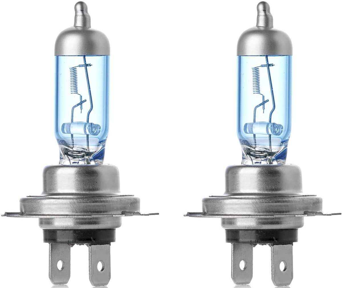 Лампа автомобильная галогенная Clearlight WhiteLight, цоколь Н7, 12V, 55W, 2 штMLH7WL Лампа автомобильная галогенная Clearlight WhiteLight, цоколь Н7, 12V, 55W, 2 штMLH7WLГалогеновая лампа Clearlight WhiteLight позволяет заменять штатные лампы накаливания благодаря одинаковой температуре свечения в 4300 К голубовато-белого цвета.Отличительные особенности лампы Clearlight WhiteLight:- увеличенный срок службы, так как при изготовлении не используется нить накаливания, которая не выдерживает высоких температур и вибронагрузок;- простая установка. Своими характеристиками (напряжением 12 вольт и мощностью 55 Ватт) лампы модели Clearlight WhiteLight не уступают штатным лампам в светопередаче, выдавая 1500 люмен при небольшом энергопотреблении, что снижает нагрузку на генератор, аккумулятор автомобиля и снижает расход топлива.