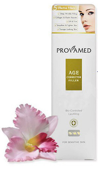 Provamed Антивозрастной корректор морщин (Age Corrector Filler), 30 гр.2263 Provamed Антивозрастной корректор морщин (Age Corrector Filler), 30 гр.2263Значительно сокращает возрастные изменения лица, восполняет потерю эластичности кожи. Входящие в состав ингредиенты способны заполнить появившиеся морщины и неровности на коже, выровнять ее в короткий период времени. Adipofill - комплекс с высокой дерматологической активностью (воздействует на глубокие слои кожи) способен бороться с признаками старения и направлен на омоложение кожи. При постоянном применении коллаген и эластин уменьшают проявление выраженных морщин, а также заметно подтягивают и делают кожу моложе. Экстракт Солероса травянистого активизирует в коже синтез Аквапорина 8, что влечет мгновенное увлажнение даже при сильной пересушенности. Экстракт Планктона, обеспечивает пролонгированный эффект лифтинга, действует против морщин - разглаживает мелкие и сокращает более глубокие, устраняет признаки усталости. Экстракт коры пробкового дуба защищает кожу от потери влаги, в комплексе с другими ингредиентами подтягивает кожу, заметно улучшает ее состояние.
