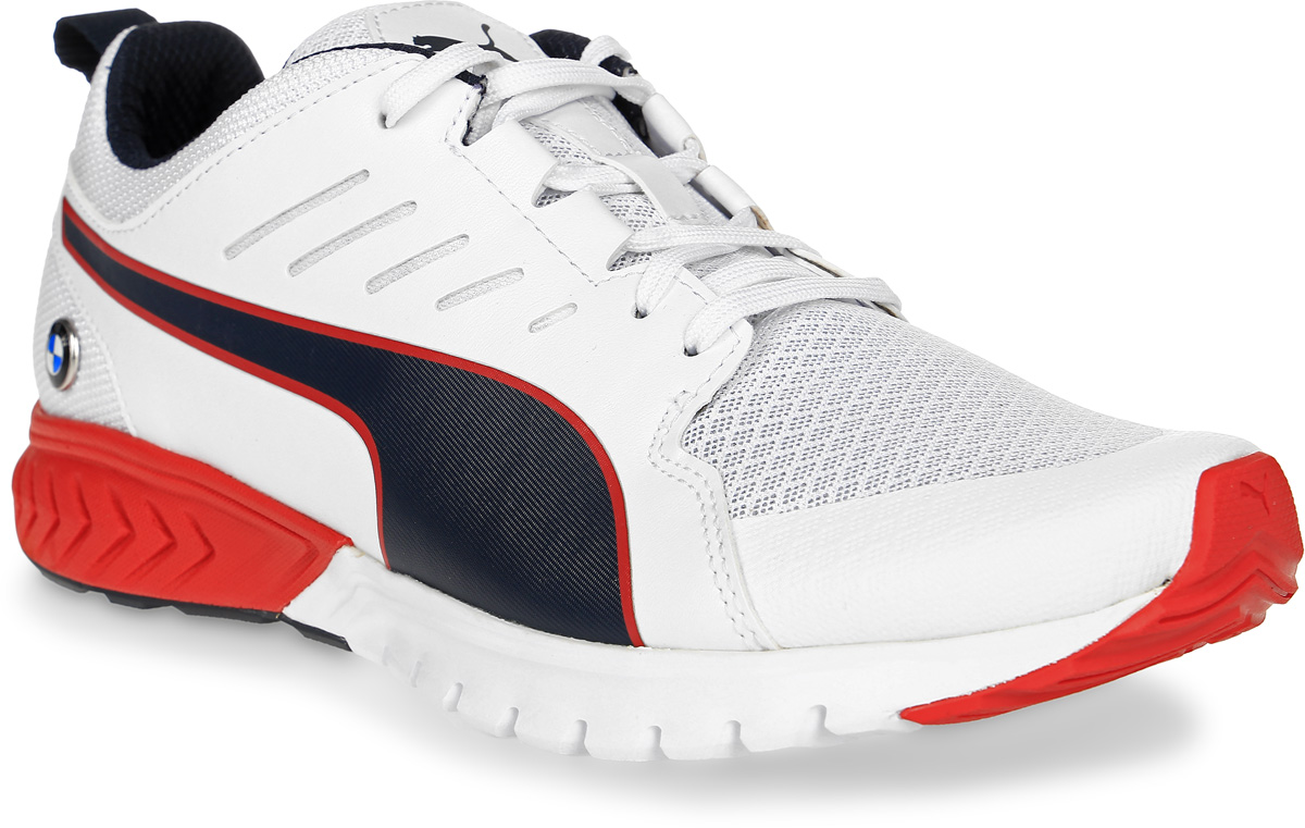 Кроссовки мужские Puma Bmw Ms Pitlane Ignite Dual, цвет: белый. 30588902. Размер 7,5 (40)30588902 Кроссовки мужские Puma Bmw Ms Pitlane Ignite Dual, цвет: белый. 30588902. Размер 7,5 (40)30588902Пора сделать остановку, пульс на пределе! Кроссовки BMW MS Pitlane Ignite Dual готовы выполнить свою миссию. Вспененный полиуретан Ignite в стельке амортизирует и поддерживает ногу. Устойчивая к машинному маслу подошва рассчитана на долгий срок службы. Система шнуровки обеспечивает комфортное прилегание. Завершающие штрихи дизайна кроссовок - надпись и логотип BMW Motorsport.