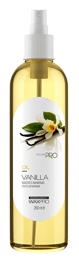 Sugaring Pro Масло после депиляции Ваниль, 250 млУТ000005804 Sugaring Pro Масло после депиляции Ваниль, 250 млУТ000005804Пряный аромат ванили не только наполнит тело тонкой сладостью, но и придаст коже мягкость, бархатистость и эластичность. В состав средства также входят масло оливы и экстракт календулы, которые способствуют быстрому восстановлению кожи после процедуры эпиляции, увлажнят и активизируют защитные функции.