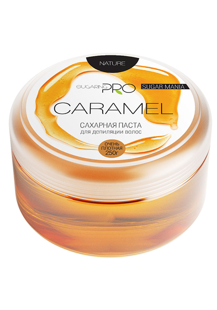 Sugaring Pro Сахарная паста Крем-карамель очень плотная, 250 гУТ000009071 Sugaring Pro Сахарная паста Крем-карамель очень плотная, 250 гУТ000009071Самая плотная сахарная паста для мануальной техники удаления темных жестких волос (от 3 мм). Рекомендуется для депиляции волос с участков кожи с повышенной влажностью и температурой (подмышки, область бикини), а также для работы в жарких, влажных и плохо кондиционируемых помещениях или для косметологов с горячими руками. При удалении не травмирует живые клетки кожи и не вызывает раздражений. Гипоаллергенна.