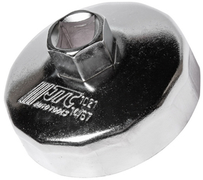 Съемник масляного фильтра JTC. JTC-1021JTC-1021 Съемник масляного фильтра JTC. JTC-1021JTC-1021Съемник предназначен для снятия масляного фильтра в ходе проведения диагностических работ. Форма: 14-гранная чашка. Размеры: 14 граней х 67 мм. Применение: Форд (Ford), Митсубиси (Mitsubishi), Мазда (Mazda). Инструмент: 1/2, 21 мм. Габаритные размеры: 145/110/50 мм (Д/Ш/В). Вес: 171 г.