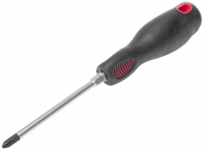 Отвертка крестовая JTC Philips, силовая. JTC-3468JTC-3468 Отвертка крестовая JTC Philips, силовая. JTC-3468JTC-3468Отвертка крестовая JTC Philips, изготовленная из стали, имеет стержень с покрытием сатин-хром и оксидированный наконечник. Рукоятка изготовлена из двухкомпонентного материала (PP+TPV) и характеризуется стойкостью к маслам, бензину и другим химическим веществам.Размер: PH2x100 мм.