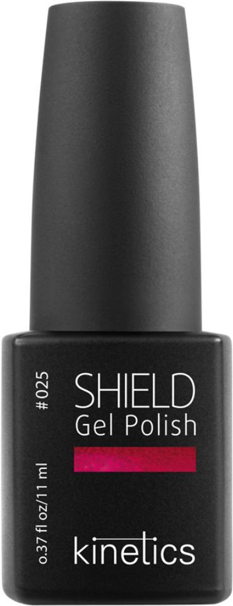 Kinetics Гель-лак Shield, 11 мл, тон 025KGP025S Kinetics Гель-лак Shield, 11 мл, тон 025KGP025SГель-лак Kinetics Shield - формула нового поколения трехфазного гель-лака. Роскошный маникюр с гель-лаком Shield сохраняется в течение 3-х недель, прочен, устойчив к царапинам и другим механическим повреждениям. Гель-лаки Shield не скалываются, не теряют яркости цвета, не требуют коррекции. Стойкий зеркальный глянец в течение всего срока ношения. Самовыравнивающаяся текстура - не утяжеляет ногти Европейский дизайн + колпачок soft-touch Гипоаллергенность - 7Free Гель-лак Shield наносится кисточкой из флакона так же, как лак. Идеальная форма кисточки позволяет ровно и максимально быстро полностью покрывать всю поверхность ногтевой пластины. Гель-лак Shield не повреждает натуральные ногти, не требует перерыва в ношении Абсолютный победитель в номинации Лучшая насыщенность цвета и легкость нанесения гель-лака в рамках конкурса INTERNAILCHARM.