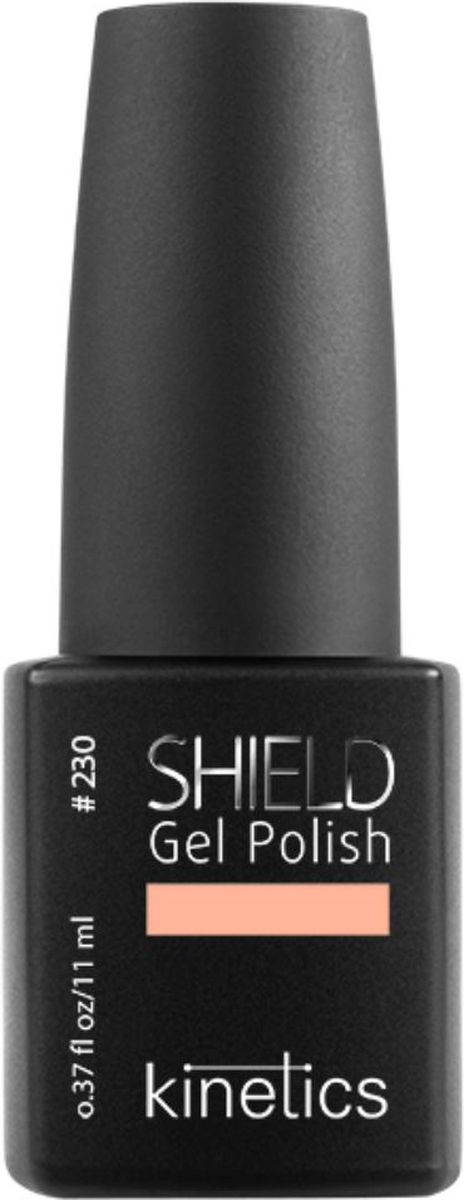 Kinetics Гель-лак Shield, 11 мл, тон 230KGP230S Kinetics Гель-лак Shield, 11 мл, тон 230KGP230SГель-лак Kinetics Shield - формула нового поколения трехфазного гель-лака. Роскошный маникюр с гель-лаком Shield сохраняется в течение 3-х недель, прочен, устойчив к царапинам и другим механическим повреждениям. Гель-лаки Shield не скалываются, не теряют яркости цвета, не требуют коррекции. Стойкий зеркальный глянец в течение всего срока ношения. Самовыравнивающаяся текстура - не утяжеляет ногти Европейский дизайн + колпачок soft-touch Гипоаллергенность - 7Free Гель-лак Shield наносится кисточкой из флакона так же, как лак. Идеальная форма кисточки позволяет ровно и максимально быстро полностью покрывать всю поверхность ногтевой пластины. Гель-лак Shield не повреждает натуральные ногти, не требует перерыва в ношении Абсолютный победитель в номинации Лучшая насыщенность цвета и легкость нанесения гель-лака в рамках конкурса INTERNAILCHARM.