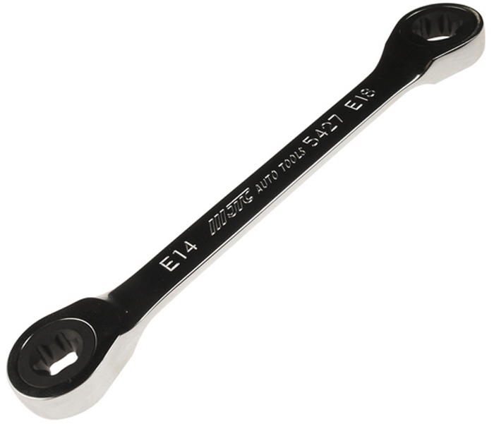 JTC Ключ накидной трещоточный TORX E14xE18. JTC-5427JTC-5427 JTC Ключ накидной трещоточный TORX E14xE18. JTC-5427JTC-542772 зуба.Инструмент изготовлен из хромованадиевой стали, обладает повышенной прочностью. Зеркальная полировка.Размер: Е14 х Е18.Длина: 190 мм.