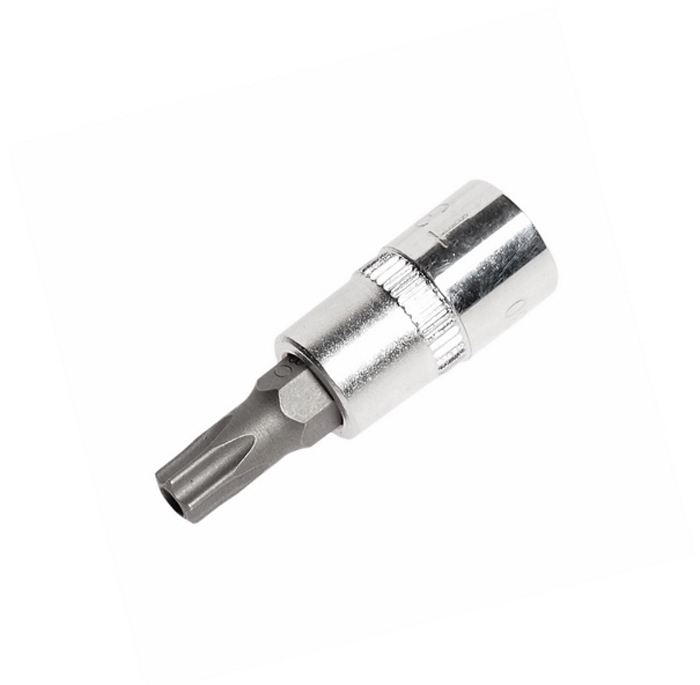 JTC Головка с насадкой TORX с отверстием 1/4 х T30H, длина 37 мм. JTC-23530JTC-23530 JTC Головка с насадкой TORX с отверстием 1/4 х T30H, длина 37 мм. JTC-23530JTC-23530Изготовлена из закаленной хром-ванадиевой стали. Размер: 1/4хТ30H. Общая длина: 37 мм. Длина насадки: 15 мм. Габаритные размеры: 40/10/10 мм. (Д/Ш/В) Вес: 21 гр.РазмерУсилие max., lb-inУсилие max., Н·мT10,850,097T21,250,141T32,250,254T43,300,373T54,600,51T68,000,90T715,001,70T823,002,60T930,003,39T1040,004,52T1568,007,69T20112,0012,66T25168,0018,99T27238,0026,90T30331,0037,40T40576,0065,03T45916,00103,50T501405,00158,75T552272,00256,71T603942,00445,39T706203,00700,94T809277,001048,30T9013125,001483,12T10018131,002048,80