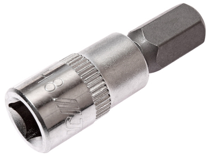 Головка JTC, с насадкой HEX 1/4 х H8, длина 37 мм. JTC-23608JTC-23608 Головка JTC, с насадкой HEX 1/4 х H8, длина 37 мм. JTC-23608JTC-23608Головка с насадкой используется в автомобильных и шиномонтажных мастерских для быстрого и бережного демонтажа/монтажа различных резьбовых соединений. Материал оснастки - закаленная CrV сталь, обеспечивает ей высокую прочность, и, как следствие, продолжительный рабочий ресурс. Обладает небольшими размерами и низким весом, что удобно при хранении и транспортировке.