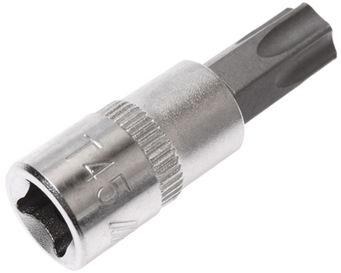 JTC Головка с насадкой TORX 1/4 х T45, длина 37 мм. JTC-23745JTC-23745 JTC Головка с насадкой TORX 1/4 х T45, длина 37 мм. JTC-23745JTC-23745Изготовлена из закаленной хром-ванадиевой стали. Размер: 1/4хТ45. Общая длина: 37 мм. Длина насадки: 15 мм. Габаритные размеры: 37/12/12 мм. (Д/Ш/В) Вес: 19 гр.РазмерУсилие max., lb-inУсилие max., Н·мT10,850,097T21,250,141T32,250,254T43,300,373T54,600,51T68,000,90T715,001,70T823,002,60T930,003,39T1040,004,52T1568,007,69T20112,0012,66T25168,0018,99T27238,0026,90T30331,0037,40T40576,0065,03T45916,00103,50T501405,00158,75T552272,00256,71T603942,00445,39T706203,00700,94T809277,001048,30T9013125,001483,12T10018131,002048,80