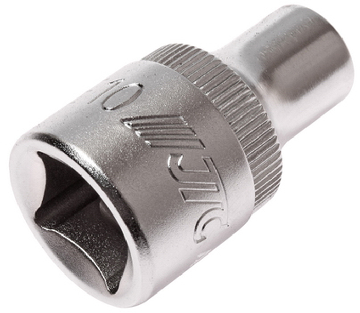 JTC Головка торцевая TORX 1/2 х E10, длина 38 мм. JTC-43510JTC-43510 JTC Головка торцевая TORX 1/2 х E10, длина 38 мм. JTC-43510JTC-43510Изготовлена из закаленной хром-ванадиевой стали.Размер: 1/2”хE10. Общая длина: 38 мм.Количество в оптовой упаковке: 10 шт. и 200 шт.Габаритные размеры: 38/22/22 мм. (Д/Ш/В)Вес: 53 гр.