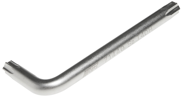 JTC Ключ TORX Г-образный T-40H. JTC-71440JTC-71440 JTC Ключ TORX Г-образный T-40H. JTC-71440JTC-71440Материал: S2 сталь. Размер: T40H. Размер удлиненной части: 76 мм. Размер короткой части: 26 мм.