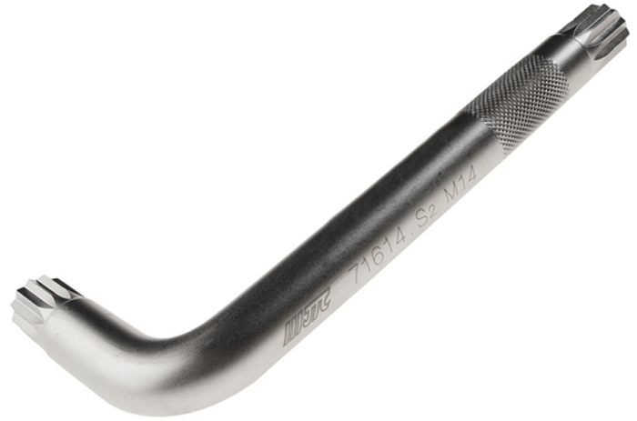 JTC Ключ Spline Г-образный M14. JTC-71614JTC-71614 JTC Ключ Spline Г-образный M14. JTC-71614JTC-71614Материал: S2 сталь.Размер: M14.Размер удлиненной части: 125 мм.Размер короткой части: 45 мм.