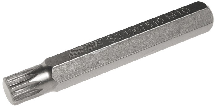 Бита JTC Spline, удлиненная, М10х75 мм, 10 мм. JTC-1367510JTC-1367510 Бита JTC Spline, удлиненная, М10х75 мм, 10 мм. JTC-1367510JTC-1367510Бита JTC Spline, удлиненная выполнена из стали.Размер: М10.Общая длина: 75 мм.Длина биты: 10 мм.