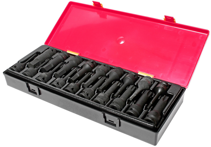 JTC Набор головок ударных TORX, HEX 1/2, 19 шт. JTC-K4191JTC-K4191 JTC Набор головок ударных TORX, HEX 1/2, 19 шт. JTC-K4191JTC-K4191Набор головок TORX, HEX ударных в кейсе 19 предметов JTCХарактеристики В комплекте: Артикулы JTC-447825-80: головки TORX: T25, T27, T30, T40, T45, T50, T55, T60, T70, T80 - 10 шт.Артикулы JTC-447905-19: головки HEX: H5, H6, H7, H8, H10, H12, H14, H17, H19 - 9 шт.Квадрат присоединения 1/2. Общее количество предметов: 19 шт. Комплект упакован в прочный презентабельный бокс. Габаритные размеры: 370/145/55 мм. (Д/Ш/В) Вес: 2670 г.