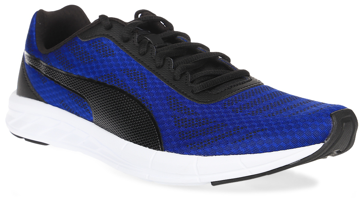 Кроссовки мужские для бега Puma Meteor, цвет: синий. 18905810. Размер 7,5 (40)18905810 Кроссовки мужские для бега Puma Meteor, цвет: синий. 18905810. Размер 7,5 (40)18905810Модель Meteor - это оптимальное соотношение цены и качества. Сверхлегкой и эластичной беговой обуви придан модный и стильный дизайн благодаря использованию оригинальных материалов верха. Облегченные беговые кроссовки с современным дизайном для регулярных тренировок. Дышащий сетчатый верх не препятствует циркуляции воздуха и не ограничивает свободу движений. Легкий вспененный материал подошвы обладает отличными амортизирующими свойствами, а испещренная бороздками Flex ходовая поверхность обеспеивает гибкость и маневренность во время пробежки.