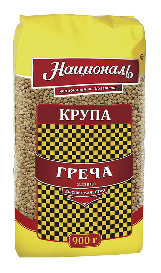Националь греча ядрица, 900 г18121 Националь греча ядрица, 900 г18121Гречневая крупа вырабатывается из зерен гречихи, которая преимущественно растет в Алтайском крае. Цельные семена гречневой крупы называют ядрицей, а дробленые - проделом. Только калиброванные, цельные зерна попадают в гречневую крупу Националь. Такая гречка отличается не только по внешнему виду своей чистотой, в ней гораздо больше полезных и питательных веществ: цинка, калия, фосфора, железа, йода и кальция. А сколько из гречневой крупы можно приготовить вкусных блюд! Настоящее гастрономическое удовольствие!Уважаемые клиенты! Обращаем ваше внимание на то, что упаковка может иметь несколько видов дизайна. Поставка осуществляется в зависимости от наличия на складе.