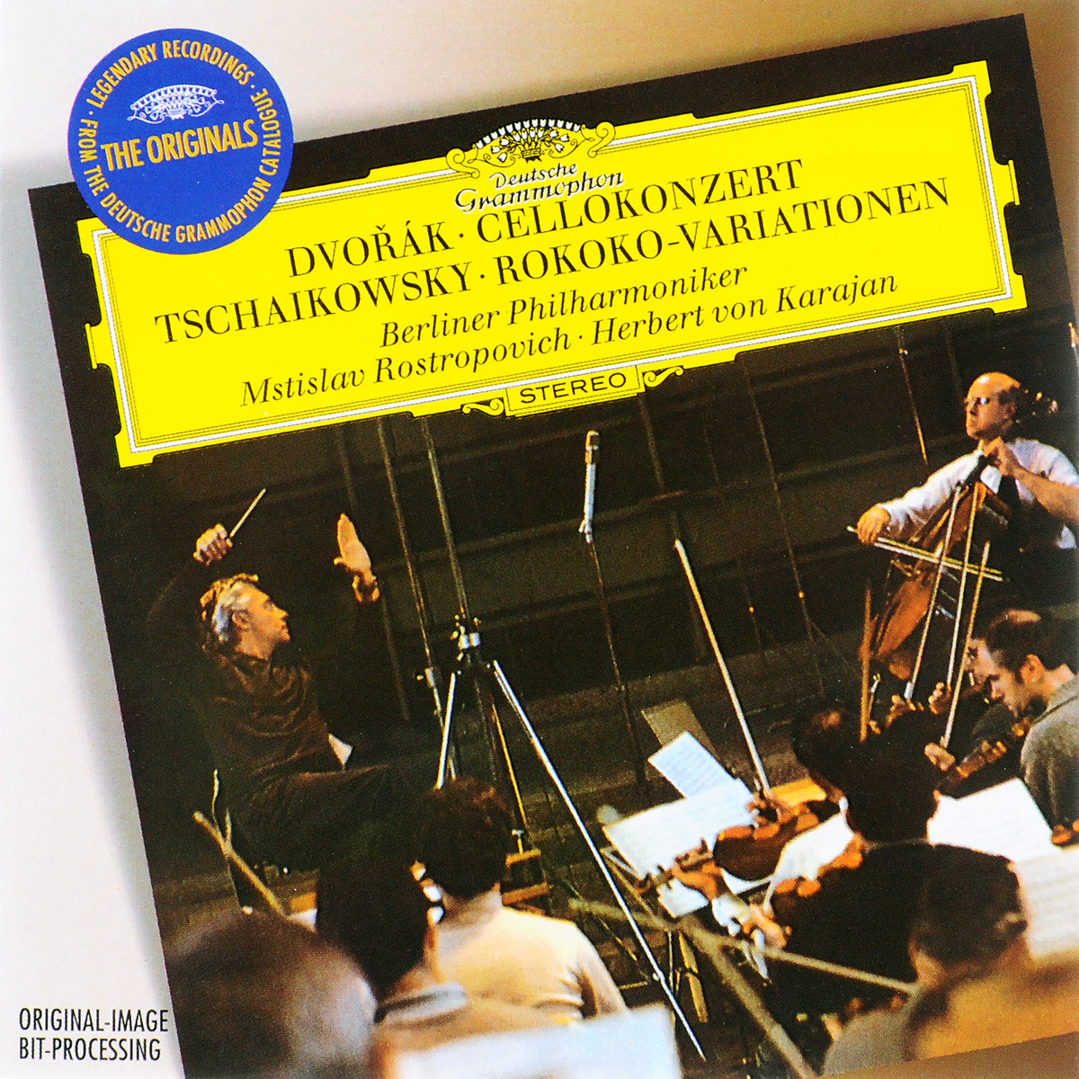 Mstislav Rostropovich, Berliner Philharmoniker, Herbert von Karajan. Dvorak. Cello Concerto / Tchaikovsky. Variations