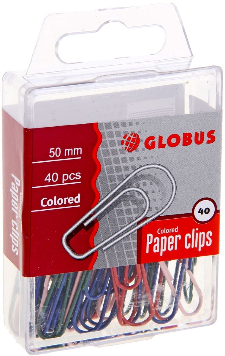 Globus Скрепки 50 мм 40 шт1078738 Globus Скрепки 50 мм 40 шт1078738Скрепки нужны в любом офисе, доме и школе.Скрепки Globus удовлетворят запросы самых взыскательных потребителей. Продукция отвечает международным стандартам, изготовлена на высокотехнологичном оборудовании с использованием современных материалов, гарантирующих высокое качество.