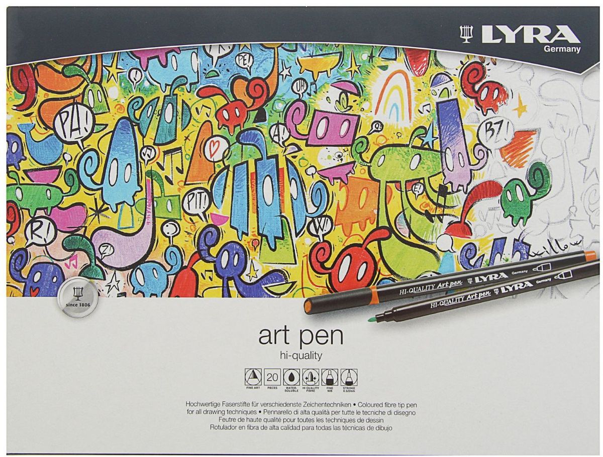 LYRA Набор фломастеров Hi-Quality Art Pen 20 цветов