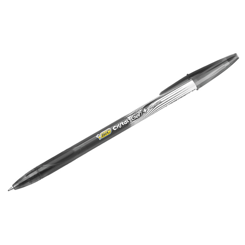 Bic Ручка гелевая Crystal Gel чернаяB905490 Bic Ручка гелевая Crystal Gel чернаяB905490Удобная гелевая ручка Bic Crystal Gel с чернилами на водной основе отлично подойдет для любителей гелевых ручек. Ручка оснащена резиновым гриппом для комфортного письма, который препятствует скольжению в пальцах.Качественные чернила обеспечивают четкое и ровное письмо. Ручка имеет тонкий пишущий узел. Диаметр пишущего узла - 0,5 мм. Полупрозрачный корпус позволит видеть уровень чернил. Цвет корпуса соответствует цвету чернил.Тонкая линия письма - 0,36 мм.