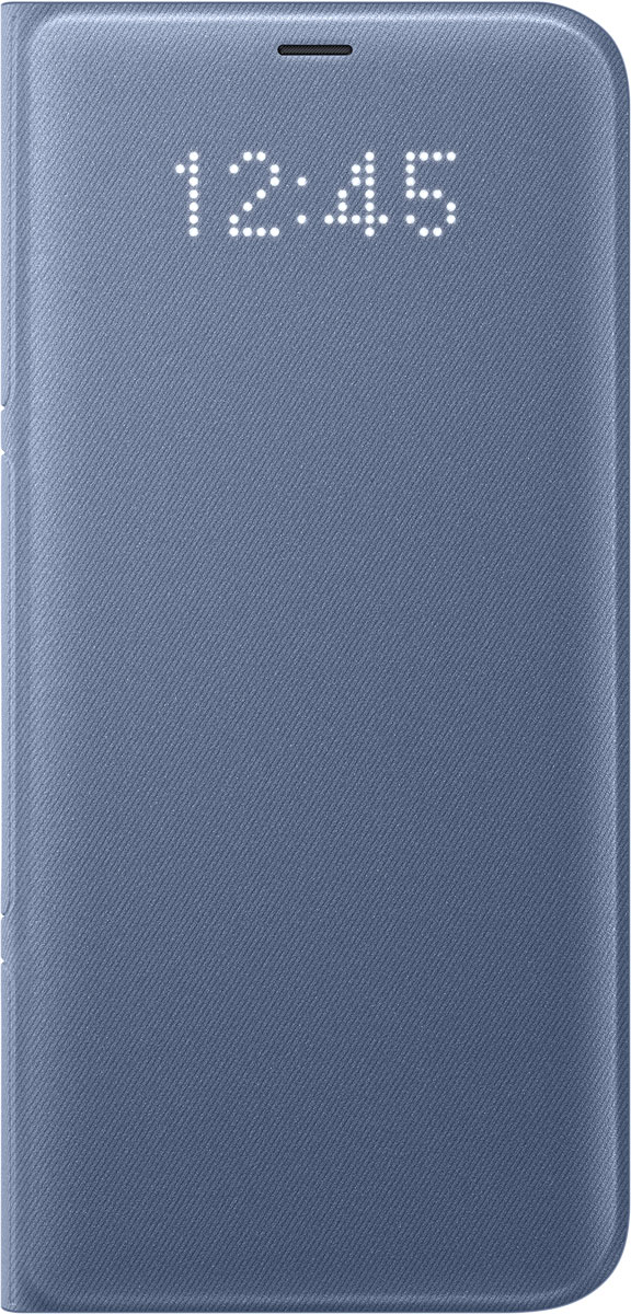 Samsung EF-NG955 LED-View чехол для Galaxy S8+, BlueEF-NG955PLEGRU Samsung EF-NG955 LED-View чехол для Galaxy S8+, BlueEF-NG955PLEGRUЧехол LED View Cover предназначен для флагмана от Samsung - Galaxy S8+. Верхняя крышка флип-кейса оснащена чувствительным сенсором, который реагирует на открытие/закрытие и нажатие кнопки питания. На передней панели чехла отображается текущая информация экрана - время, процент заряда, пропущенные вызовы и смс. Очередная фишка чехла - возможность отвечать на звонки, не открывая его, - просто проведите пальцем по панели, как по экрану. Чехол плотно прилегает к смартфону и предохраняет модель от падений и попадания пыли.