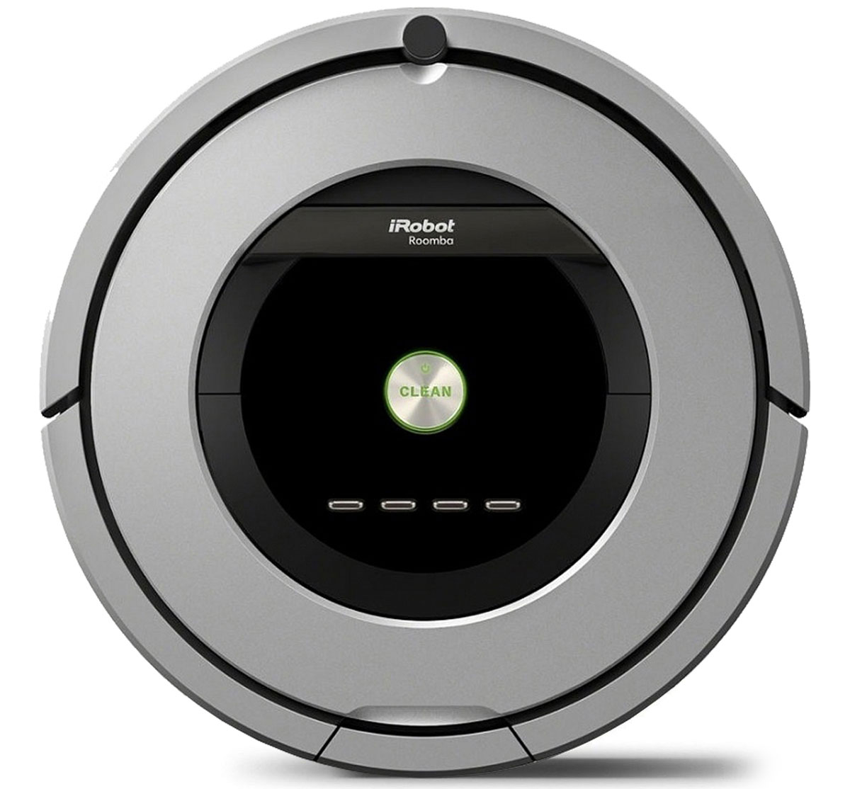 iRobot Roomba 886 робот-пылесосRoomba 886 iRobot Roomba 886 робот-пылесосRoomba 886Roomba 886 - это 8 поколение роботов-пылесосов компании iRobot, в котором реализована передовая система сбора мусора и грязи AeroForceTM.Это означает, что робот убирается еще тщательнее, а обслуживание чистящего модуля стало совсем легким. Roomba 886 комплектуется аккумулятором повышенной емкости с увеличенным вдвое ресурсом. Контейнер мусоросборника оснащен HEPA-фильтром.Когда вы впервые смотрите на Roomba серии 800, скользящий по вашему дому и оставляющий за собой только идеально чистые, сияющие свежестью полы, вы можете удивиться, как ему удается достигать таких потрясающих результатов. Вот, что на самом деле происходит внутри его стильного глянцевого корпуса.Система AeroForce лежит в основе Roomba серии 800, обеспечивая эффективность, которой нет равных в мире. Эта система сочетает три революционных технологии, которые позволяют достичь максимального уровня чистоты, одновременно снижая потребность в обслуживании робота-пылесоса.1. Система резиновых валиков со скребками и защитой от спутывания AeroForce Extractors. Бесщеточные резиновые валики, вращающиеся навстречу друг другу, собирают мусор и пыль. Они просты в обслуживании.2. Усилитель воздушного потока. Увеличенная в несколько раз сила всасывания - результат усиления воздушного потока между мусоросборником AeroForce Extractors и изолированным каналом.3. Высокоэффективный пылесос.Разработанный специально для того, чтобы обеспечивать максимальную силу всасывания и оптимальную эффективность уборки в сочетании с новым аккумулятором iRobot XLife.