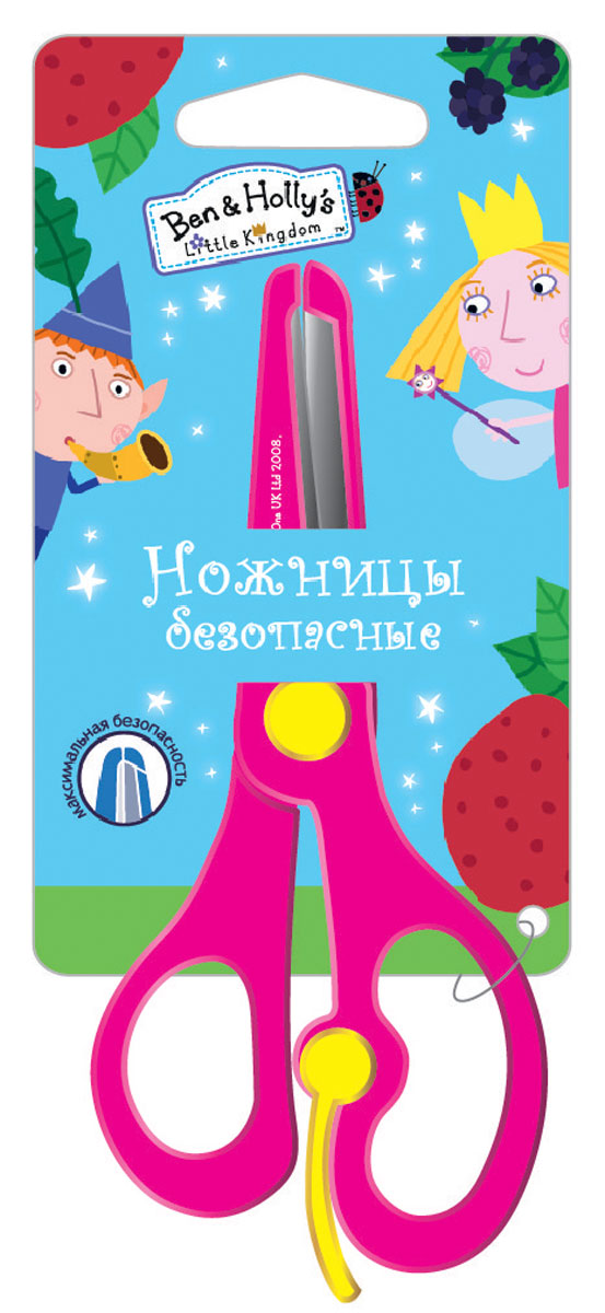 Ben&Holly Ножницы безопасные Бен и Холли31678 Ben&Holly Ножницы безопасные Бен и Холли31678Безопасные ножницы с усилителем Бен и Холли разработаны специально для самых первых уроков вырезания. Благодаря своему маленькому размеру и эргономичному корпусу, ножницы удобно располагаются в ладошке малыша, а усилитель заставляет ножницы раскрываться без нажима. Это помогает ребенку с легкостью учиться стричь и без труда создавать свои первые поделки. Лезвия изготовлены из высококачественной нержавеющей стали, имеют закругленные концы и покрыты пластиковыми накладками, что делает их безопасными для малышей.