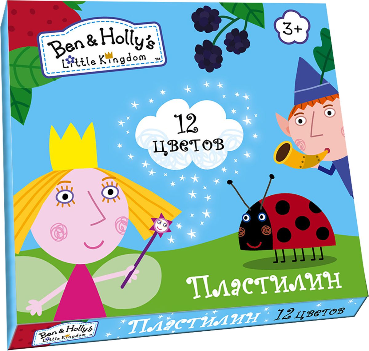 Ben&Holly Пластилин Бен и Холли 12 цветов пластилин восковой 12 цветов бен и холли