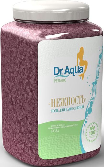 Dr. Aqua Соль морская ароматная с пеной Нежность, с экстрактом розы, 750 г31 Dr. Aqua Соль морская ароматная с пеной Нежность, с экстрактом розы, 750 г31Соли для ванн серии Аква-Релакс - SPA процедуры у Вас дома!Морская соль с добавлением натурального экстракта ромашки: обеспечивает идеальный уход за вашей кожей: Питает, Защищает, Осветляет; - обладает Успокаивающим действием.Морская соль Верхнекамского месторождения идеально подходит для проведения SPA - процедур в домашних условиях. При растворении соли в воде образуется естественный осадок – это целебная межкристаллическая глина, которая содержит в себе более 40 жизненно важных макро- и микроэлементов. Регулярный прием ванн с морской солью поддерживает процесс обновления клеток кожи, усиливает ее защитные функции, сохраняет молодость и здоровье.