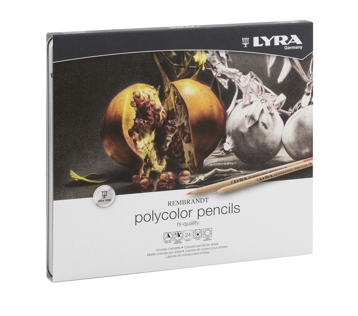Lyra Набор художественных цветных карандашей Rembrandt Polycolor 24 шт