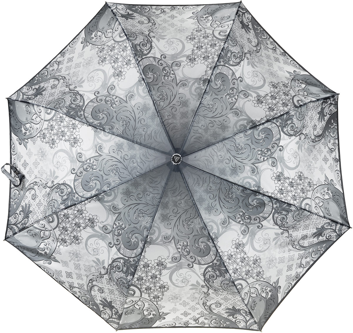 Зонт женский Fabretti, автомат, 3 сложения, цвет: серый. L-17109-4