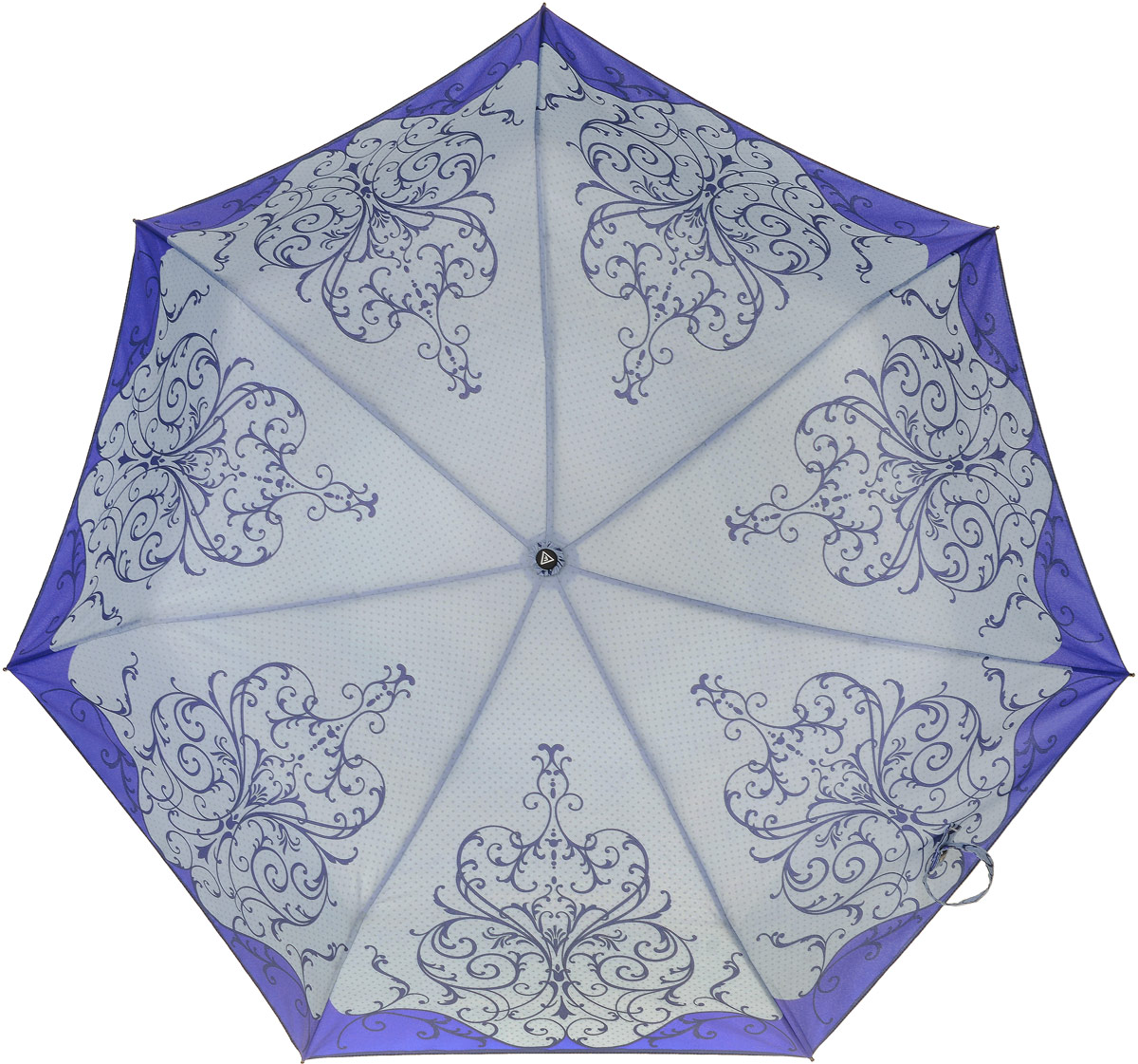 Зонт женский Fabretti, автомат, 3 сложения, цвет: синий, голубой. P-17100-6
