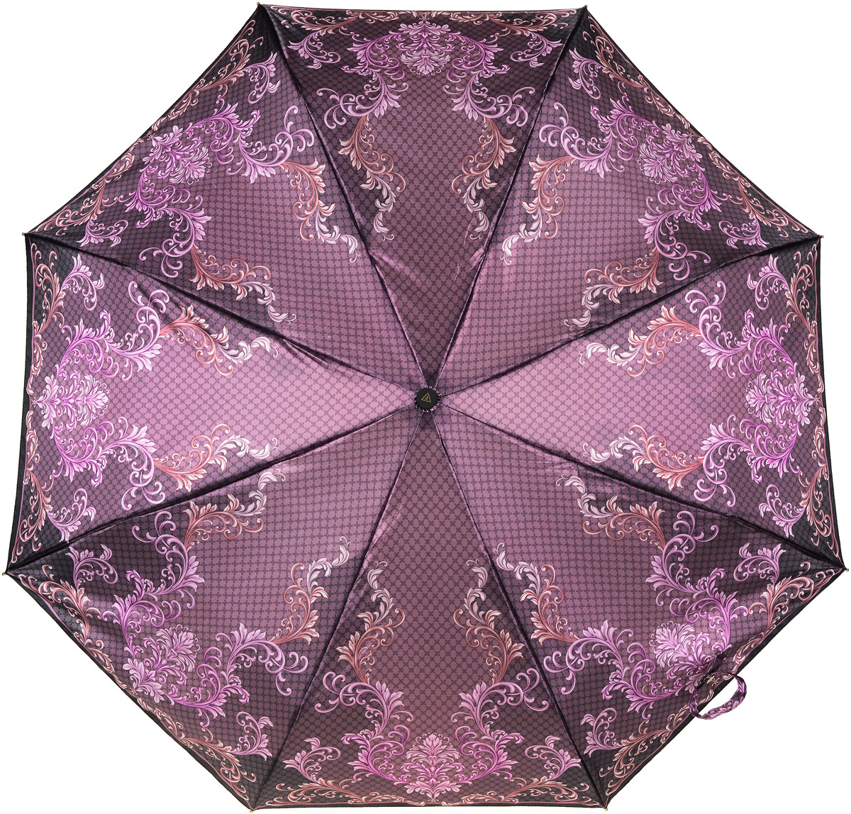 Зонт женский Fabretti, автомат, 3 сложения, цвет: баклажановый, мультиколор. S-17101-2