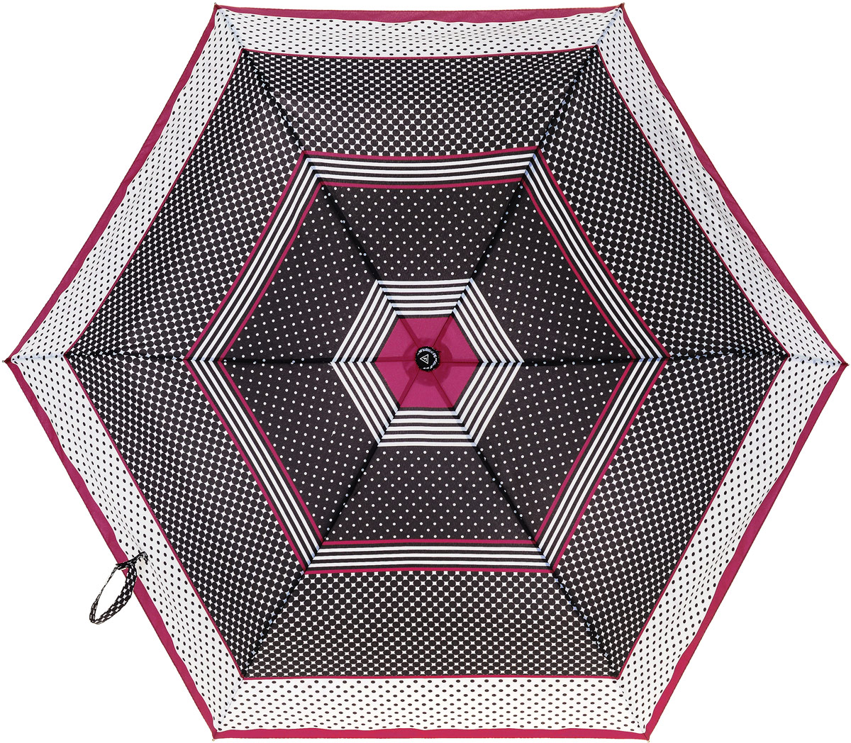 Зонт женский Fabretti, автомат, 3 сложения, цвет: коричневый, розовый, белый. MX-17100-6