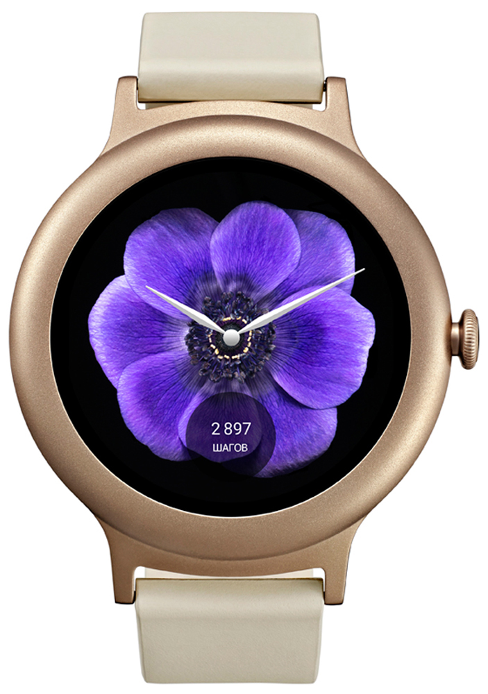 LG W270, Gold смарт-часыLGW270.ACISPG LG W270, Gold смарт-часыLGW270.ACISPGНаконец-то появились изысканные часы LG W270, сочетающие в себе совершенный стиль, превосходные материалы и все современные возможности. Интеллект и красота в идеальном исполнении теперь доступны в небольших и тонких часах на Android Wear. В этом современном ювелирном украшении нет ни одного компромисса.Стильный ремешок искусно создан из лучшей натуральной итальянской кожи. С новым механизмом крепления Snap-and-Swap менять ремешки можно легко и быстро. Отправляясь после тренировки на изысканный ужин, просто смените стильный ремешок, и вы будете выглядеть великолепно.Выберите один из привлекательных циферблатов и настройте цвет, вид стрелок, цифр и многое другое. Затем выберите до 8 виджетов-усложнений и организуйте их так, как вам удобно, чтобы все любимые приложения всегда были под рукой.В новом круглом интерфейсе задействован весь циферблат часов, что позволяет быстро открывать приложения и осуществлять навигацию. Прикоснитесь к дисплею или поверните боковое колесико для прокрутки. Нажмите боковое колесико, чтобы активировать часы, закончить телефонный звонок или вернуться к домашнему экрану.При чтении длинных сообщений больше не нужно перелистывать страницы. Просто прокрутите текст пальцем вверх и вниз или поверните колесико. Этот же способ прокрутки можно использовать для облегченного доступа к приложениям и функциям.Отправляйте сообщения друзьям при помощи клавиатуры, улучшенного распознавания рукописного текста, смарт-ответов и символов эмодзи. Прямо на экране часов вы можете общаться через Facebook Messenger, WeChat, WhatsApp, Hangouts и SMS.Даже если ваши руки заняты, вы можете проверять сообщения и уведомления, а также прокручивать вверх и вниз с помощью простого жеста запястьем, если включено управление жестами. Если у вас в руках сумка, или вы держите кого-то за руку, вы все равно можете управлять часами движением запястья.Находите ответы на вопросы и решайте задачи, даже если ваши руки заняты. Предупредите друга о том, что опаздываете, напомните себе про звонок маме или узнайте нужный вам маршрут. Просто произнесите OK Google или нажмите и удерживайте колесико.Операционная система: Android Wear 2.0Процессор: Snapdragon Wear 2100Оперативная память: 512 МБСтекло: Gorilla Glass 3Степень защиты от проникновения: IP67Беспроводная зарядка на подставке