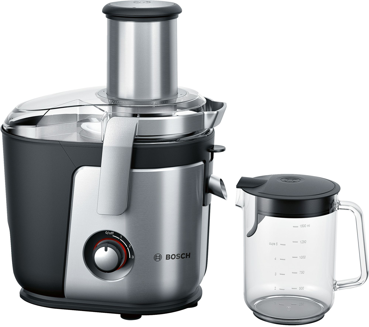 Bosch MES4010 соковыжималкаMES4010 Bosch MES4010 соковыжималкаMES4010Соковыжималка Bosch MES4010 - это отличный вариант для приготовления свежевыжатого сока каждый день. Она предназначена для отжима сока из любых овощей и фруктов. Модель оснащена удобной загрузочной горловиной диаметром 84 мм с возможностью отжимать сок из целых плодов, не очищая и не разрезая их на части. Керамический нож и сито, обработанное методом электрополировки, предотвращают застревание волокон и мякоти, что облегчает очистку после использования.Система Капля-стоп предотвращает появление капель сока на рабочей поверхности после окончания отжима.Три скорости работы предназначены для мягких и более твердых плодов.Прорезиненные ножки повышают устойчивость во время работы, а также снижают вибрацию и шум.Все части прибора (за исключением моторного механизма) пригодны для мытья в посудомоечной машине.