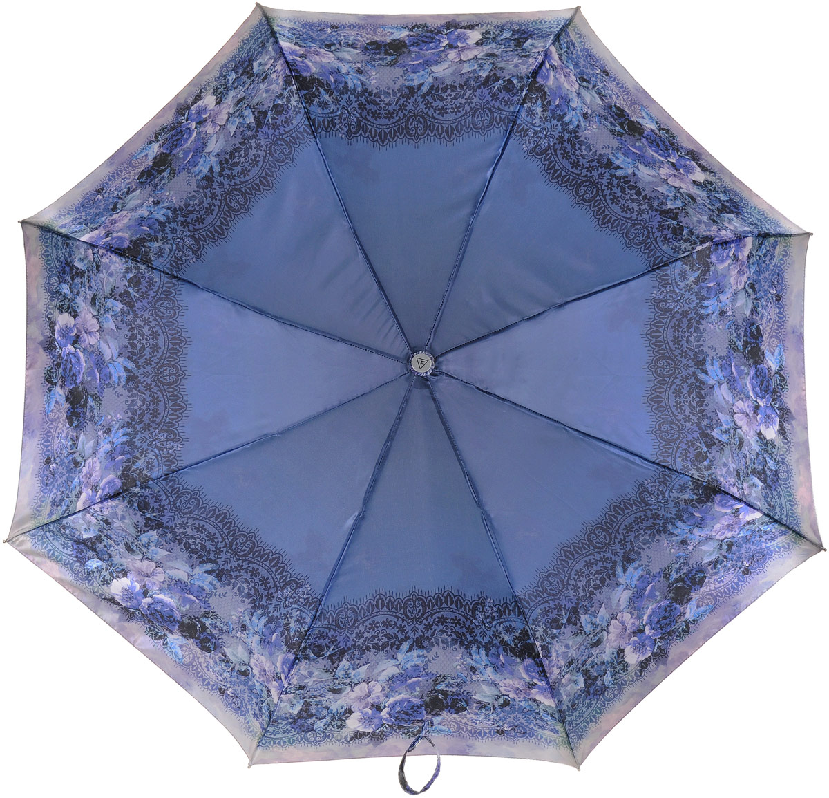 Зонт женский Fabretti, автомат, 3 сложения, цвет: синий, мультиколор. L-17101-6