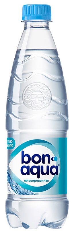 BonAqua Вода чистая питьевая негазированная, 0,5 л739921 BonAqua Вода чистая питьевая негазированная, 0,5 л739921BonAqua - это кристально чистая питьевая вода, высокого качества.BonAqua - известная и любимая в России марка. Производство воды Bon Aqua началось в Германии в 1988 году. В России запуск питьевой воды Bon Aqua был успешно осуществлен в 1994 году.BonAqua проходит 7-ми ступенчатую систему очистки и водоподготовки. Производится в строгом соответствии с высочайшими стандартами качества компании Coca-Cola. Содержит минеральные элементы (Ca, Mg). Обладатель золотой медали в категории Бутилированная вода выставки Вода: экология и технология (ЭКВАТЭК) .В России BonAqua 6 раз признавалась Товаром Года.Уважаемые клиенты! Обращаем ваше внимание на то, что упаковка может иметь несколько видов дизайна. Поставка осуществляется в зависимости от наличия на складе.