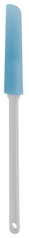 Нож кулинарный Regent Inox Silicone, длина 38 см93-SI-CU-12 Нож кулинарный Regent Inox Silicone, длина 38 см93-SI-CU-12Кулинарный нож Regent Inox Silicone можно использовать для любых покрытий, в том числе, керамических и тефлоновых. Изделие состоит из длинной ручки, выполненной из прочного пластика, и плоской голубой силиконовой лопаточки. Таким ножом удобно разделывать тесто, или перемешивать мясо и овощи во время тушения. Прихватки вам больше не понадобятся: мягкая пластиковая ручка не нагревается и не выскальзывает из руки. Нож выполнен в стильном цветовом решении, поэтому будет отлично сочетаться с современным дизайном и украсит стол любой хозяйки.Можно мыть в посудомоечной машине.Общая длина кулинарного ножа: 38 см.