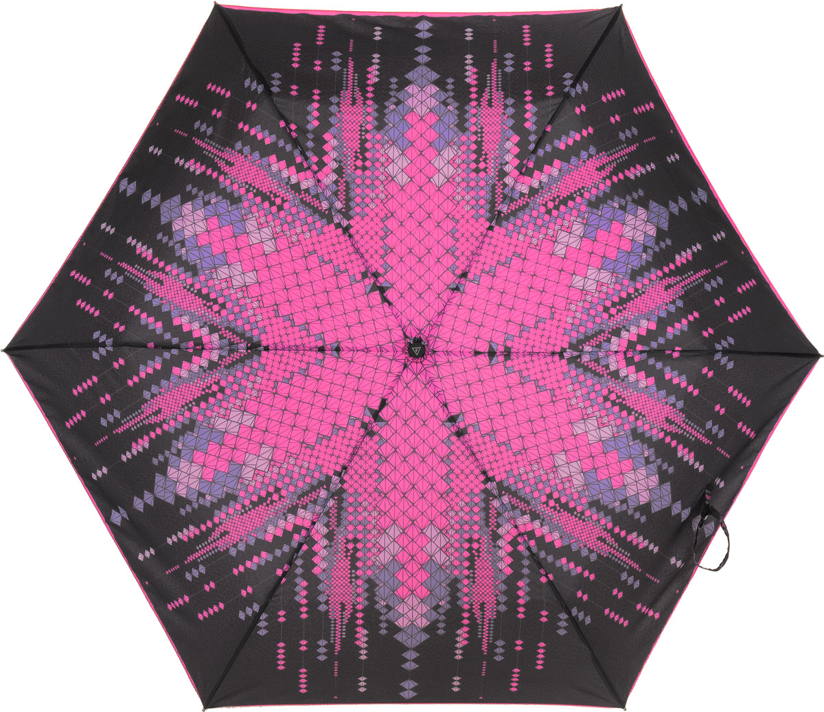 Зонт женский Fabretti, автомат, 3 сложения, цвет: темно-коричневый, фуксия. MX-17100-4