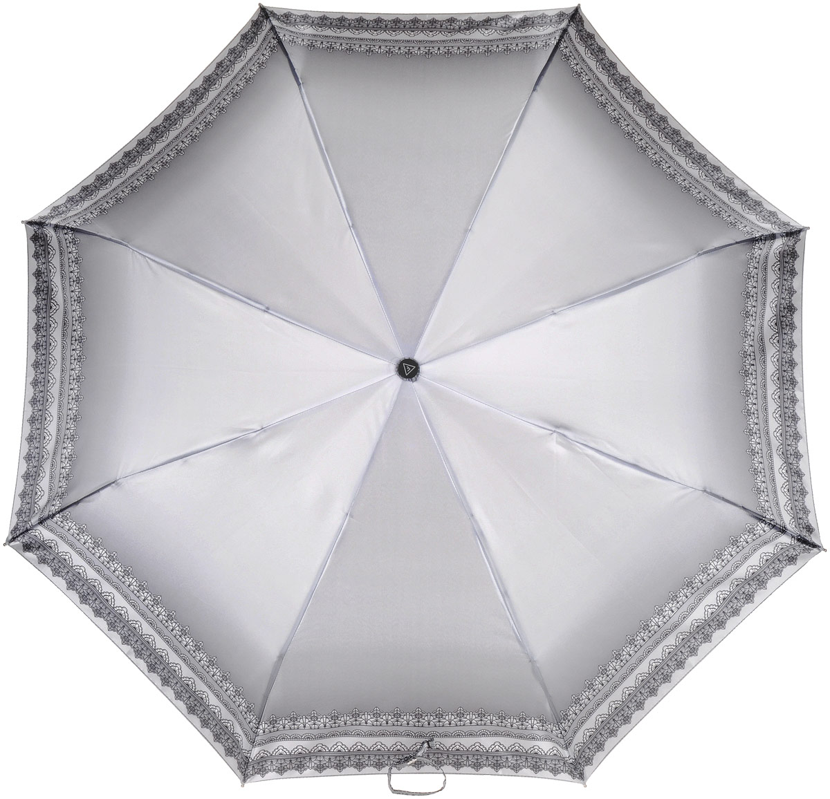 Зонт женский Fabretti, автомат, 3 сложения, цвет: серый. L-17108-1