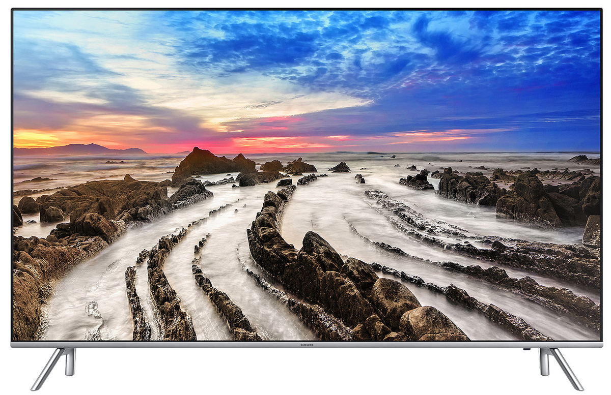 Samsung UE49MU7000 телевизорUE49MU7000UXRU Samsung UE49MU7000 телевизорUE49MU7000UXRUСовершенство с любой стороны. Независимо от того, выключен или включен телевизор Samsung UE49MU7000, перед вами изысканный предмет интерьера с ультратонкой рамкой и гладкой задней панелью.Оцените яркость и четкость изображения с технологией расширения динамического диапазона (High Dynamic Range). Насладитесь четкостью передачи мельчайших деталей и яркостью каждой сцены на экране.Оцените реалистичность, кристальную чистоту красок и динамичность изображения на экране. Будьте готовы удивляться.Оцените высокую четкость отображения динамичных сцен без малейших следов размытия объектов. Благодаря технологии Motion Rate 240, спортивные передачи и контент в жанре action создадут у вас впечатление реальности происходящего на экране.Оцените глубокую проработку деталей в самых темных и светлых сценах с помощью технологии Precision Black. Технологии увеличении контрастности и локального затемнения фрагментов изображения улучшают четкость и точность передачи мельчайших деталей изображения на экране.Технология Peak Illuminator улучшает видимость деталей в темных сценах. Оцените удивительное улучшение качества изображения в любых сценах на экране.Забудьте о запутанных кабелях за задней стенкой телевизора. Подключите все внешние устройства к блоку One Connect. Это устранит проблему жгутов кабелей вы получите больше удовольствия от просмотра телепередач.Оцените невероятное ощущения от эффекта полного погружения. Тонкий дизайн и отсутствие рамки с 3 сторон экрана превращает каждую сцену на экране в захватывающее зрелище.Отполированная поверхность задней стенки и тонкий дизайн корпуса телевизора - это абсолютное воплощение минимализма и элегантности.Полный контроль над системой развлечений в ваших руках. Управляйте всеми устройствами, подключенными к телевизору при помощи универсального пульта ДУ. Переключайте каналы голосом.Просто подключите ваше мобильное устройство к телевизору и просматривайте контент на большом экране. С помощью приложения Smart View вы сможете управлять всей системой с экрана мобильного устройства.Теперь все в одном месте. Весь контент теперь находится на одном экране. Легко выбирайте контент-провайдеров и используйте окно предпросмотра перед выбором контента.Легкий поиск и распознавание подключенных устройств. Телевизор Samsung автоматически отображает наименования подключенных устройств и делает их выбор интуитивно понятным.