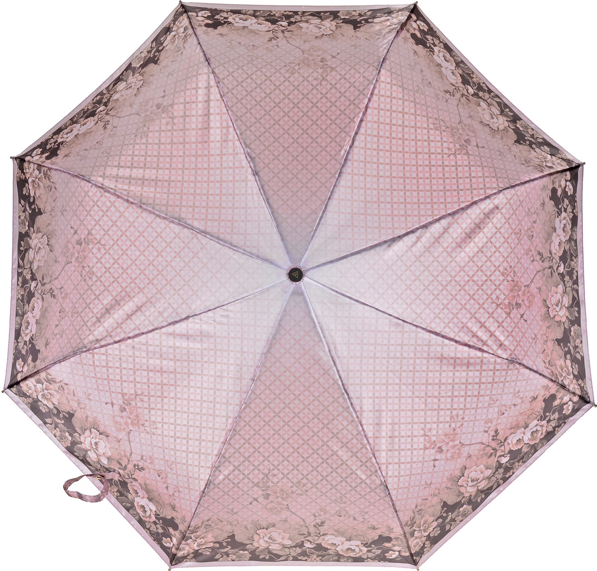 Зонт женский Fabretti, автомат, 3 сложения, цвет: розовый, коричневый. S-17100-4