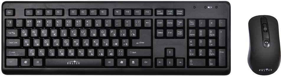 Oklick 270M, Black комплект мышь + клавиатура