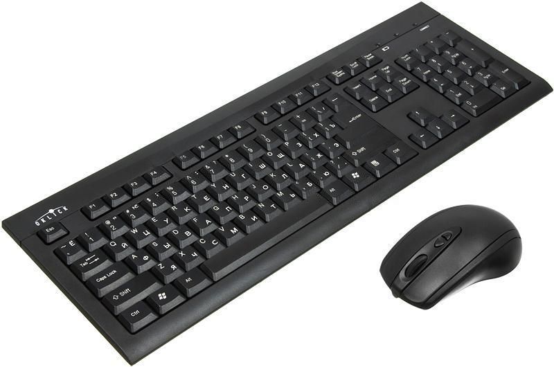 Oklick 210M, Black комплект мышь + клавиатура