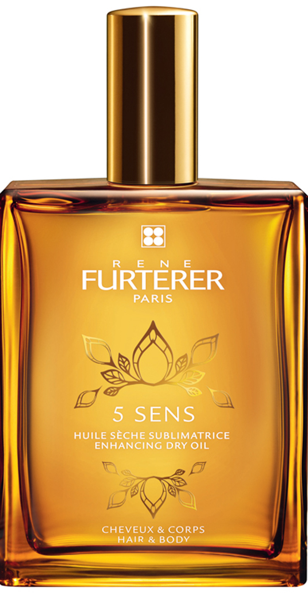Rene Furterer 5 Sens Сухое увлажняющее масло для волос и тела, 100 мл3282770049275 Rene Furterer 5 Sens Сухое увлажняющее масло для волос и тела, 100 мл3282770049275Уникальное средство для тела и волос. Оно специально создано для того, чтобы подарить незабываемые ощущения Вашей коже и волосам! Нежное по текстуре средство (не жирное, не липкое сухое масло) создает эффект атласного прикосновения, обволакивая кожу и волосы нежной чувственной вуалью. При нанесении на тело, оно увлажняет и ухаживает за кожей день за днем, возвращая ей первоначальную мягкость. Питает и защищает волосы, делая их мягкими и блестящими.