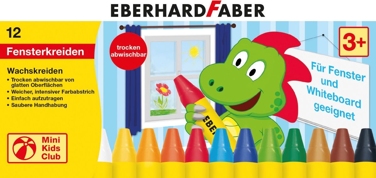 Eberhard Faber Мелки восковые трехгранные водостойкие 12 цветов524112 Eberhard Faber Мелки восковые трехгранные водостойкие 12 цветов524112Восковые мелки Eberhard Faber позволят развить у ребенка абстрактное мышление, а также помогут проявить его творческие способности.Трёхгранная форма мелка позволяет использовать различные техники при нанесении рисунка и прорисовывать мельчайшие детали.Водостойкие.В набор входят 12 мелков различных цветов.