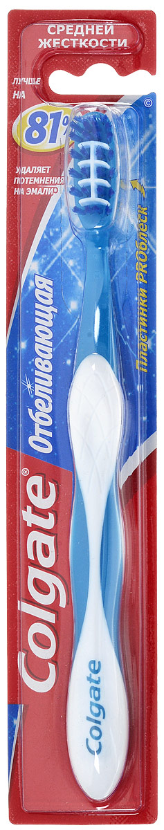 Colgate Зубная щетка Отбеливающая, средней жесткости, цвет: голубойFCN20788_голубой Colgate Зубная щетка Отбеливающая, средней жесткости, цвет: голубойFCN20788_голубойColgate Зубная щетка Отбеливающая, средней жесткости, цвет: голубой