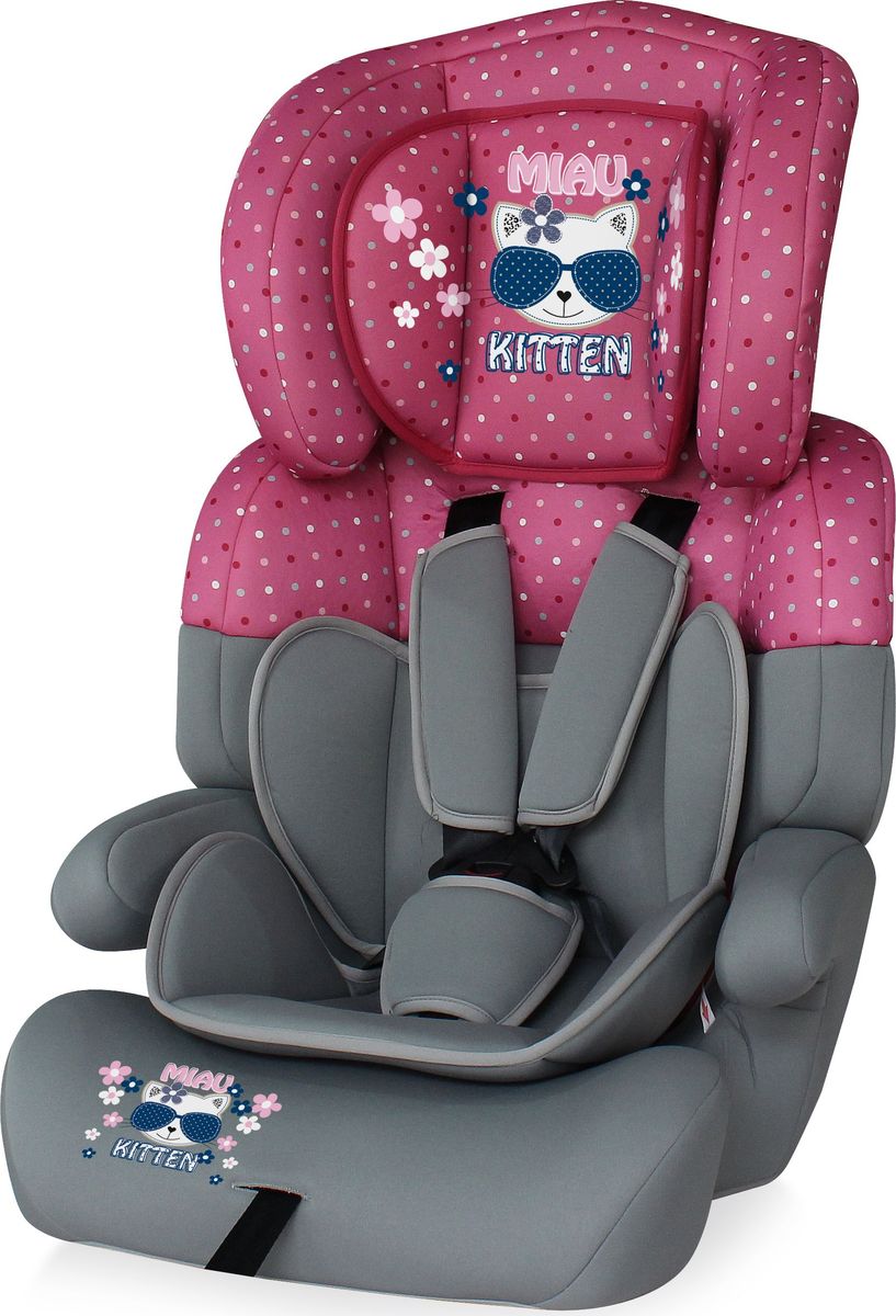 Lorelli Автокресло Junior Plus от 9 до 36 кг цвет серый розовый3800151918257 Lorelli Автокресло Junior Plus от 9 до 36 кг цвет серый розовый3800151918257Автокресло от 9 до 36 кг среднего класса повышенной надежности/ европейский стандарт безопасности ECE R44/04/3 5- точечный регулируемый по высоте ремень безопасности с мягкими накладками/ Регулируемый по высоте подголовник / Трансформируется в Бустер/ Плюс дополнительная накладка на сиденье